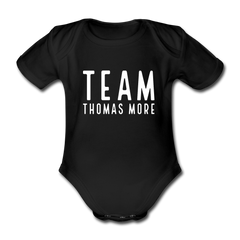 Team Thomas More - Baby Bio-Kurzarm-Body - Schwarz