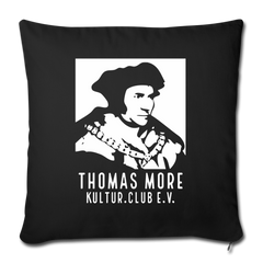 Thomas More Kultur.Club - Sofakissen mit Füllung 44 x 44 cm - Schwarz