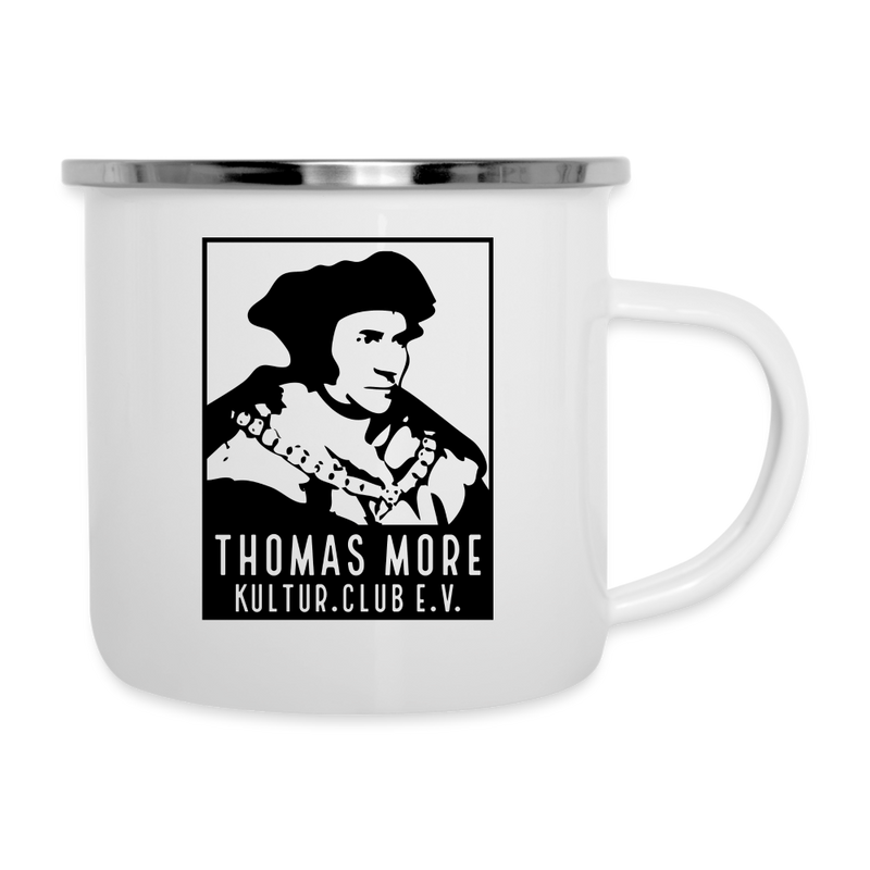 Thomas More Kultur.Club - Emaille-Tasse - weiß
